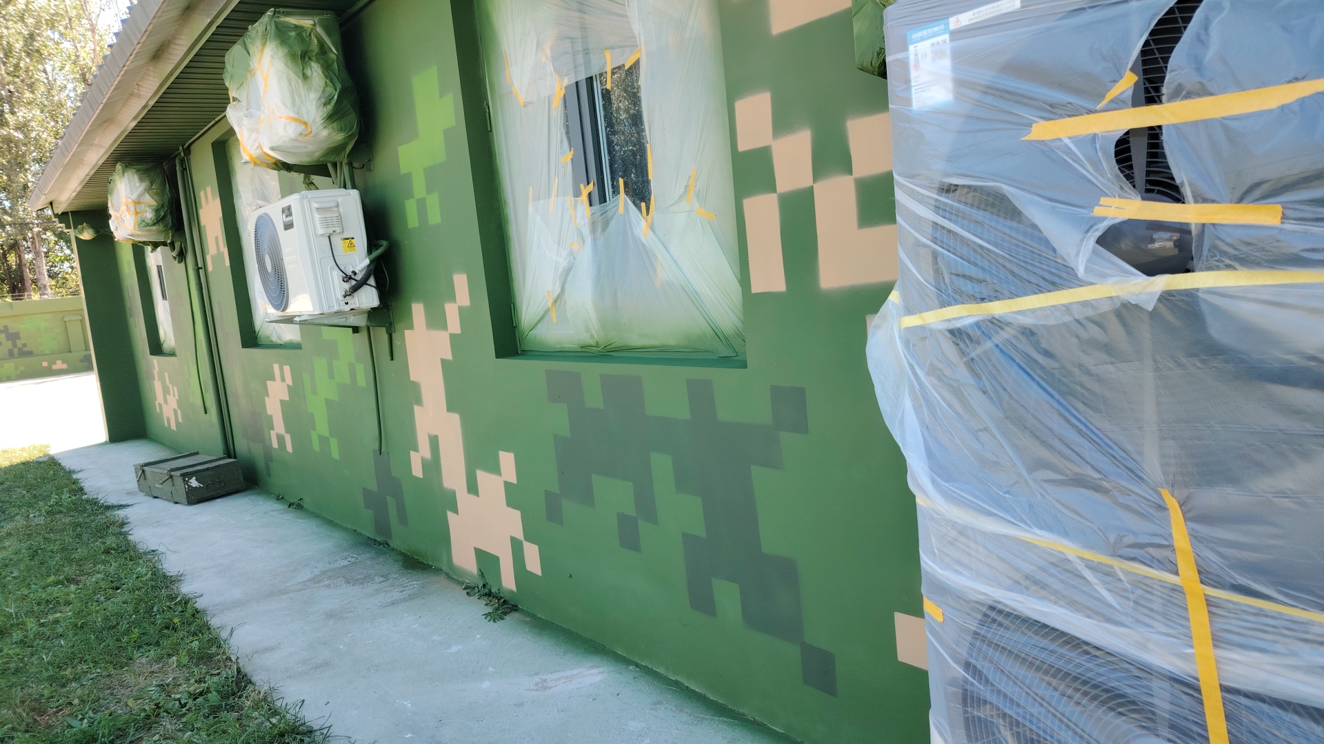 阿里外墙迷彩漆施工多少钱 伪装迷彩漆  